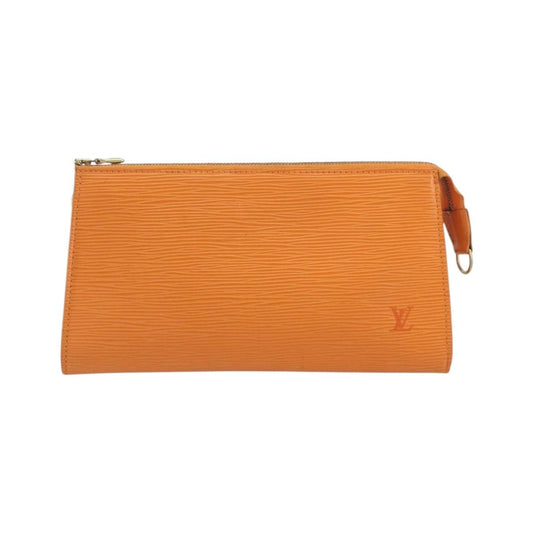 Louis Vuitton Pochette Accessoires Epi, Orange, Leather, Clutch