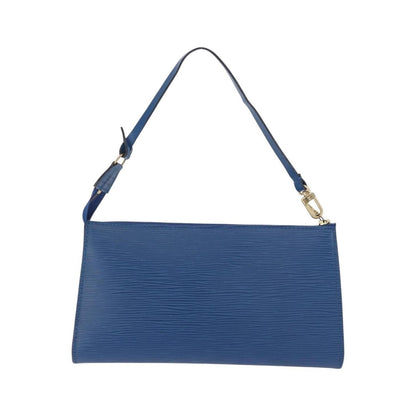 Louis Vuitton Pochette Accessoires Epi, Blue, Leather, Clutch