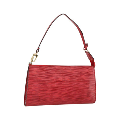 Louis Vuitton Pochette Accessoires Epi Leather, Red, Leather, Clutch