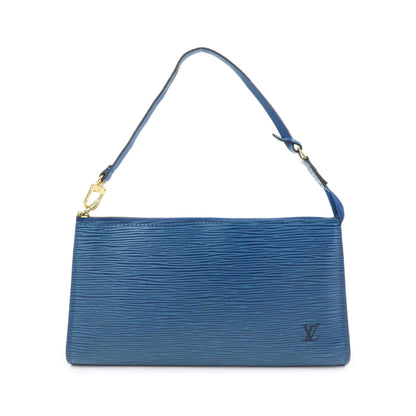Louis Vuitton Pochette Accessoires Epi Leather, Blue, Leather, Clutch