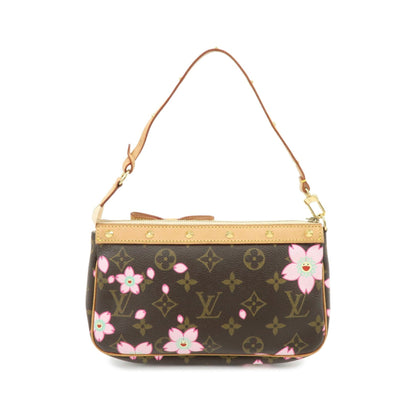 Louis Vuitton Pochette Accessoires Limited Edition Cherry Blossom Monogram, Brown, Canvas, Clutch