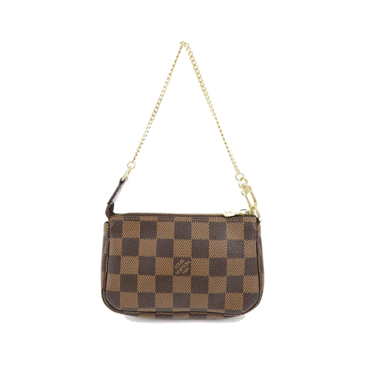 Louis Vuitton Pochette Accessoires Limited Edition Damier, Brown, Canvas, Clutch