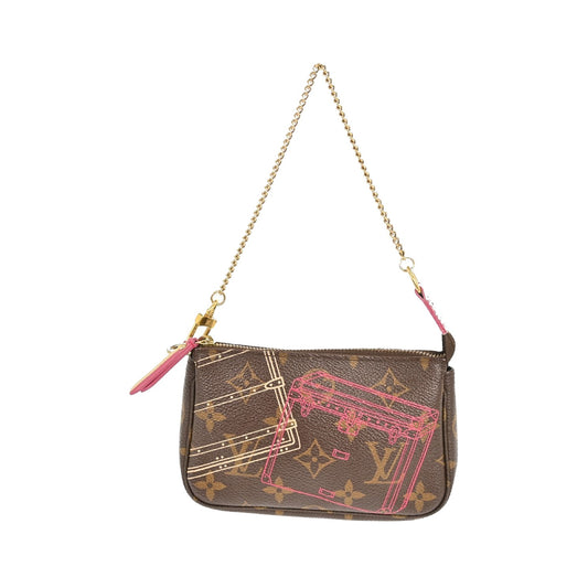 Louis Vuitton Pochette Accessoires Limited Edition Monogram Canvas, Brown, Canvas, Clutch