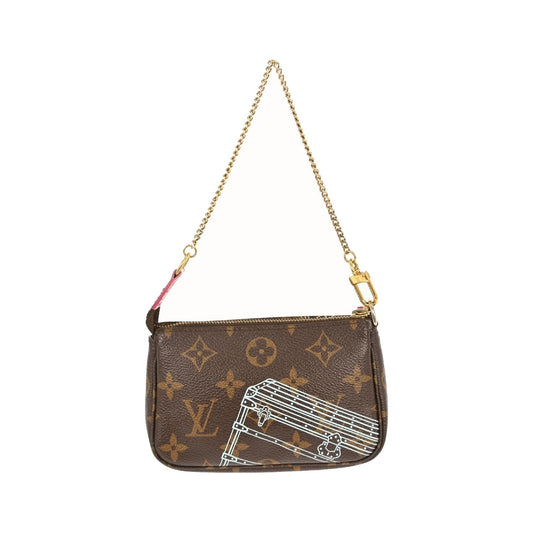 Louis Vuitton Pochette Accessoires Limited Edition Monogram Canvas, Brown, Canvas, Clutch