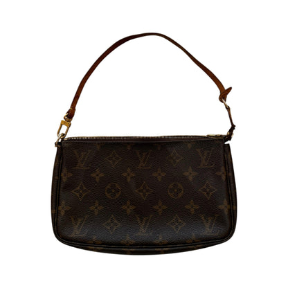Louis Vuitton Pochette Accessoires Monogram Canvas, Brown, Canvas, Clutch