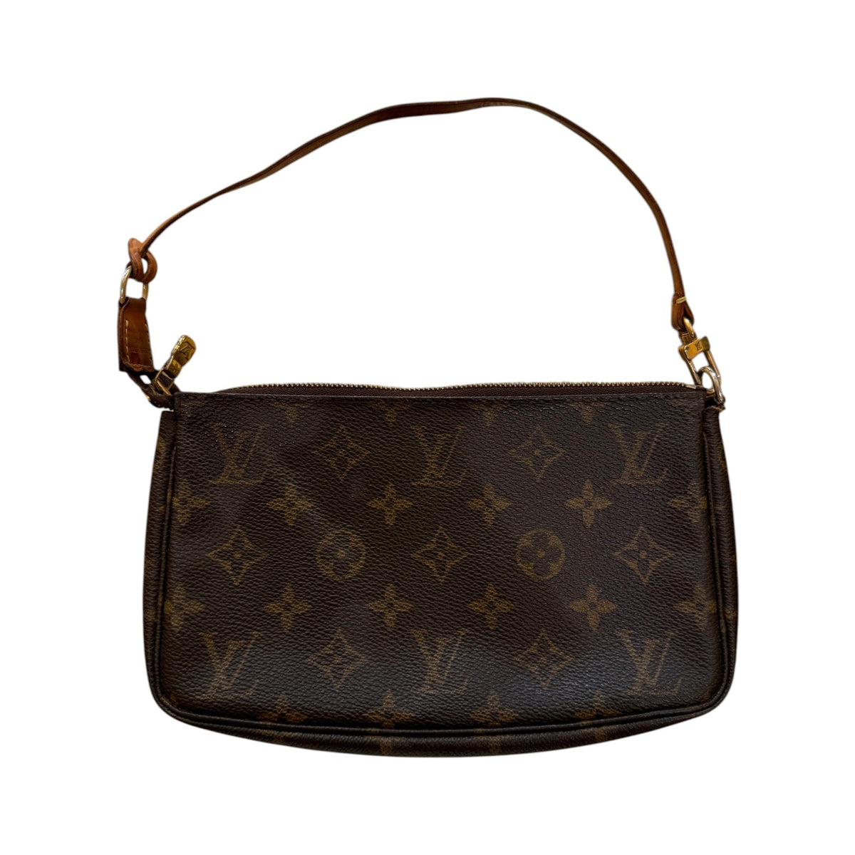 Louis Vuitton Pochette Accessoires Monogram Canvas, Brown, Canvas, Clutch