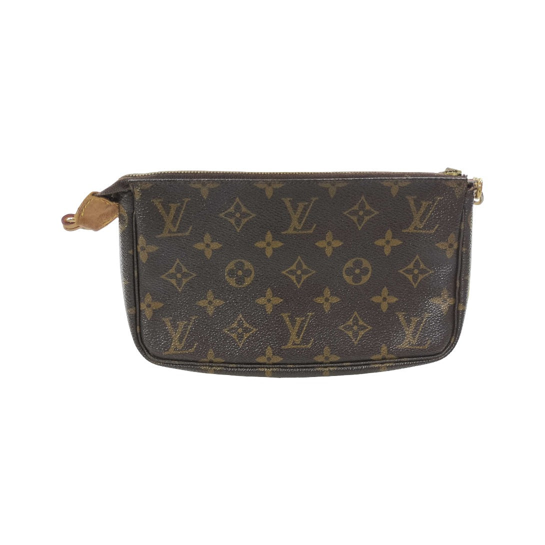Louis Vuitton Pochette Accessoires Monogram Canvas, Brown, Canvas, Clutch