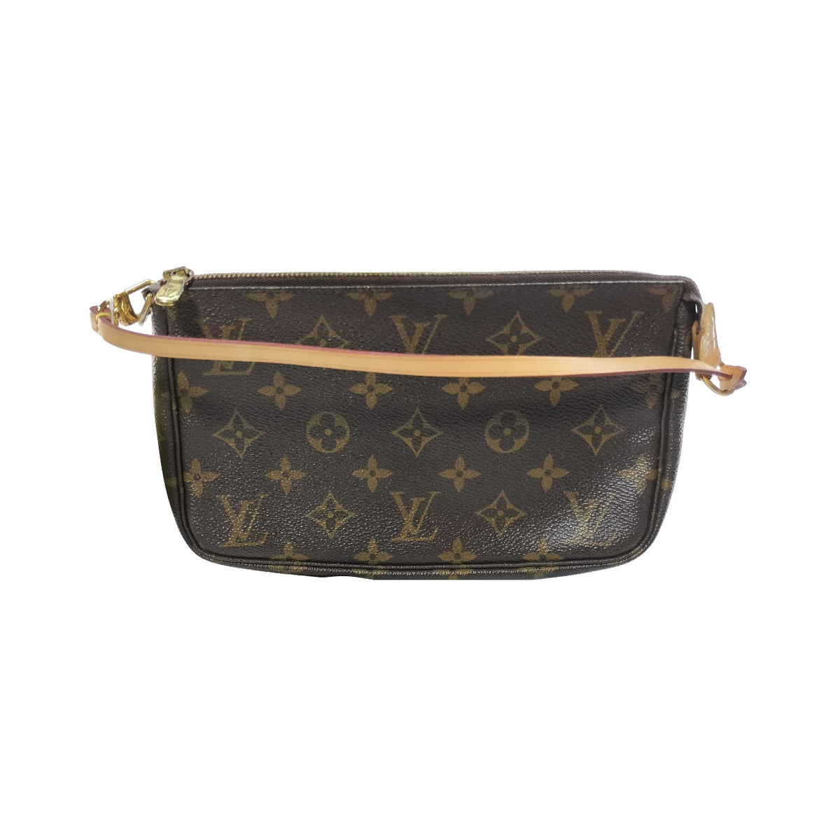 Louis Vuitton Pochette Accessoires Monogram Canvas, Brown, Canvas, Clutch