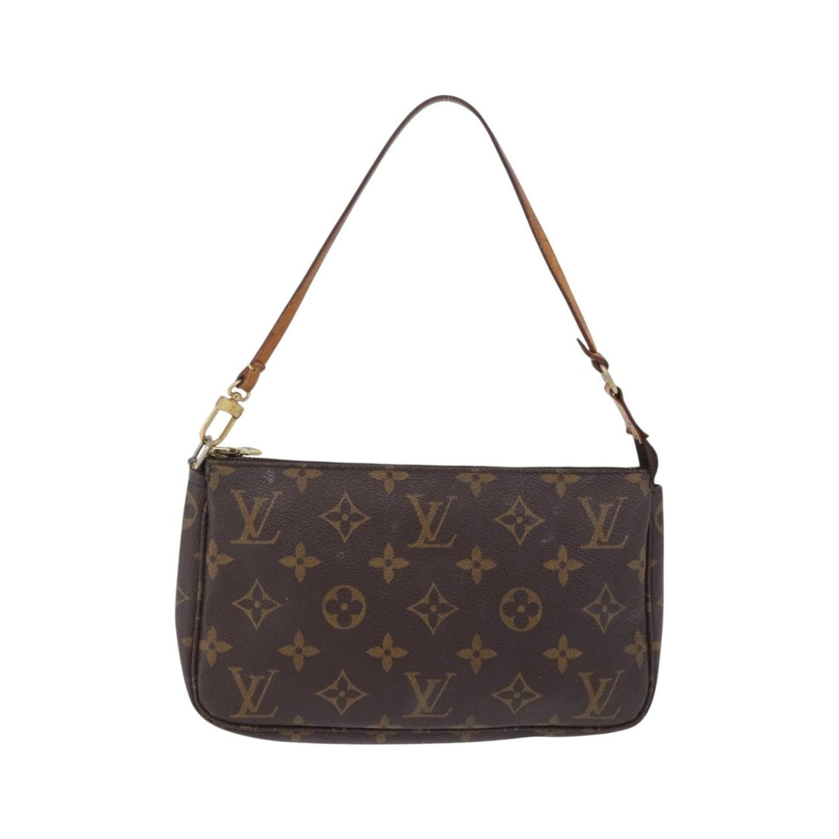 Louis Vuitton Pochette Accessoires Monogram Canvas, Brown, Canvas, Clutch