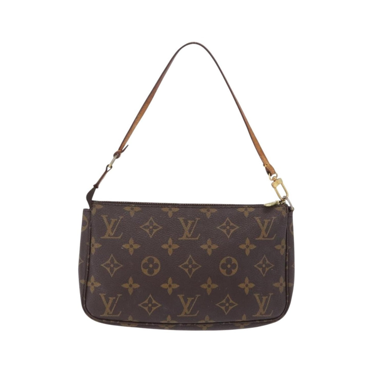 Louis Vuitton Pochette Accessoires Monogram Canvas, Brown, Canvas, Clutch