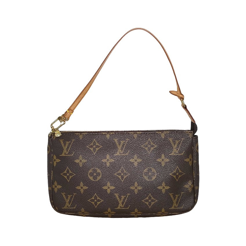 Louis Vuitton Pochette Accessoires Monogram Canvas, Brown, Canvas, Clutch