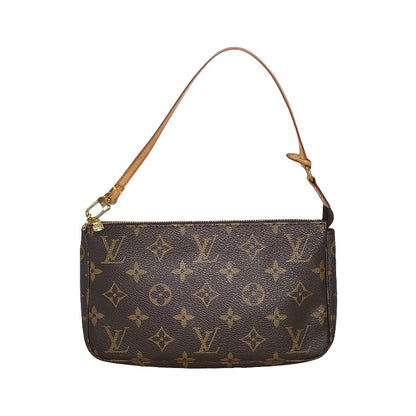 Louis Vuitton Pochette Accessoires Monogram Canvas, Brown, Canvas, Clutch