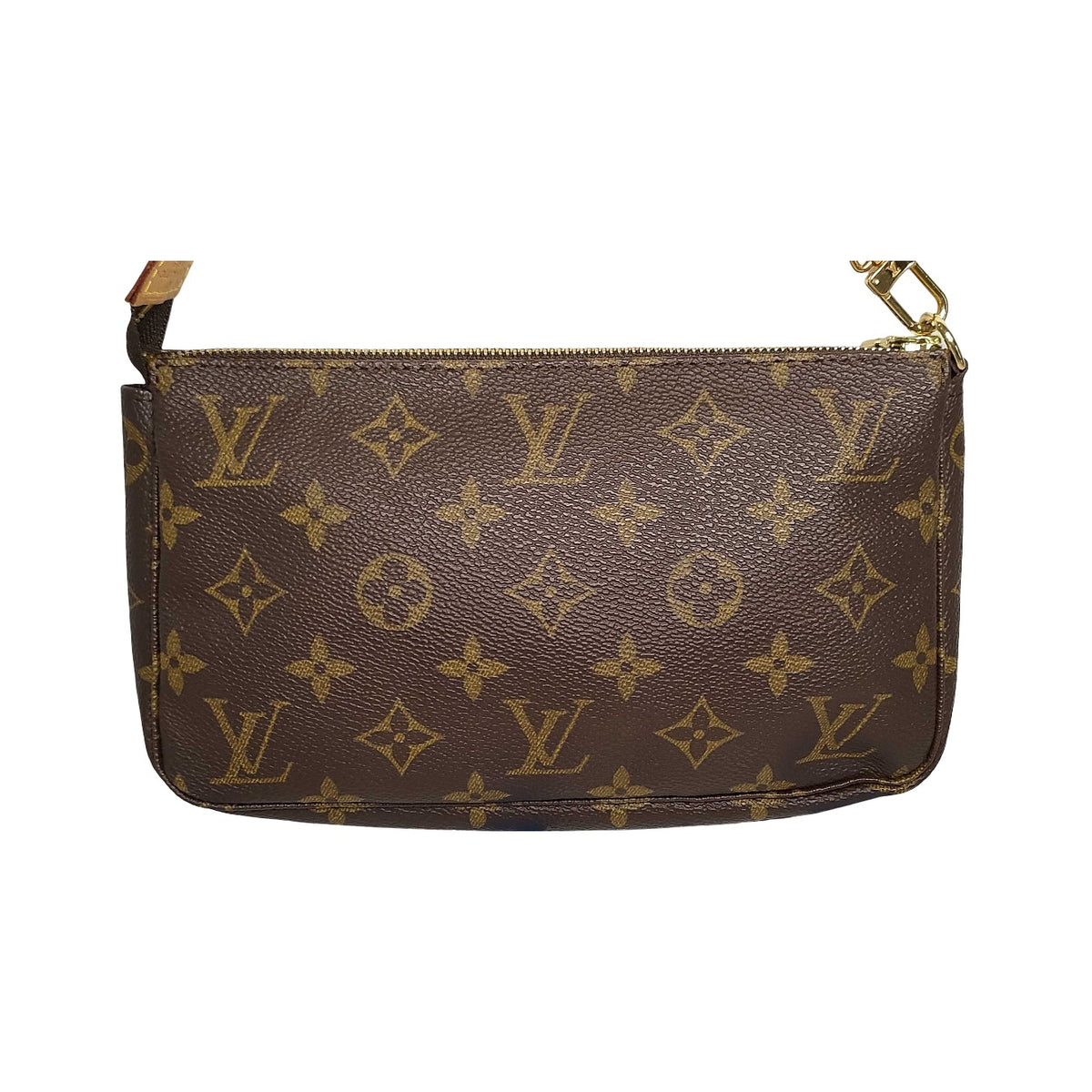 Louis Vuitton Pochette Accessoires Monogram Canvas, Brown, Canvas, Clutch