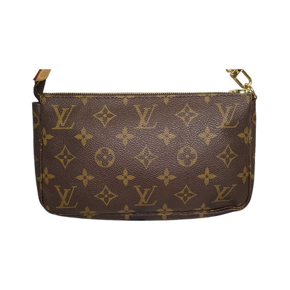 Louis Vuitton Pochette Accessoires Monogram Canvas, Brown, Canvas, Clutch