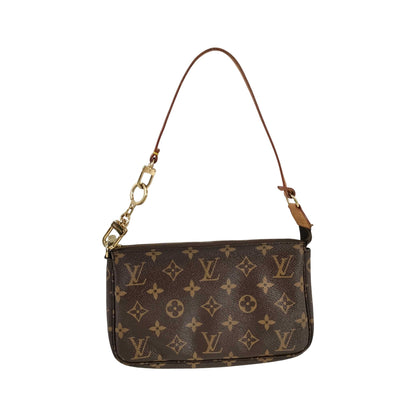 Louis Vuitton Pochette Accessoires Monogram Canvas, Brown, Canvas, Clutch
