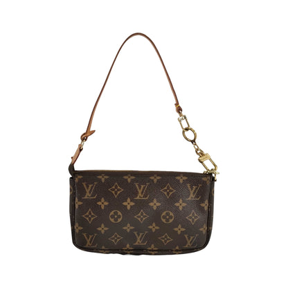 Louis Vuitton Pochette Accessoires Monogram Canvas, Brown, Canvas, Clutch