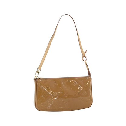 Louis Vuitton Pochette Accessoires NM Monogram Vernis, Brown, Patent Leather, Clutch