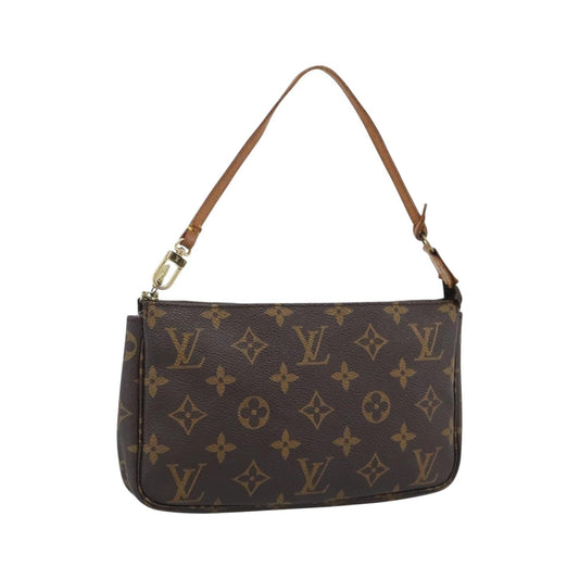 Louis Vuitton Pochette Accessoires Yayoi Kusama Painted Dots Monogram Canvas, Brown, Canvas, Clutch