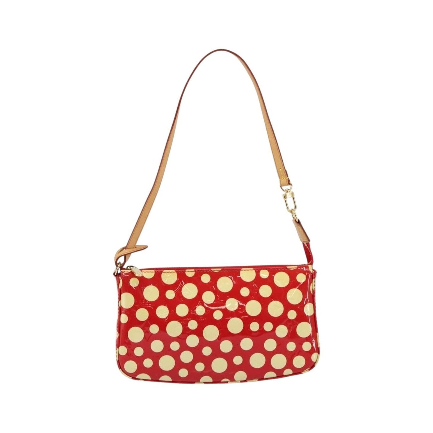 Louis Vuitton Pochette Accessoires Yayoi Kusama Painted Dots Monogram vernis, Red, Patent Leather, Clutch