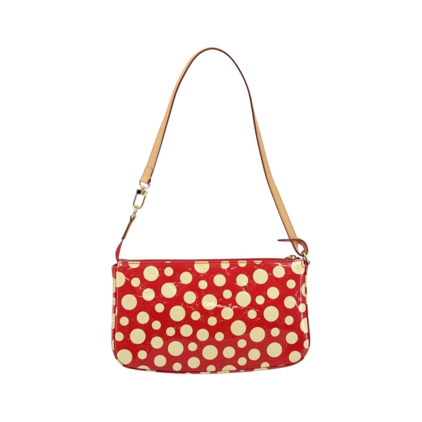 Louis Vuitton Pochette Accessoires Yayoi Kusama Painted Dots Monogram vernis, Red, Patent Leather, Clutch