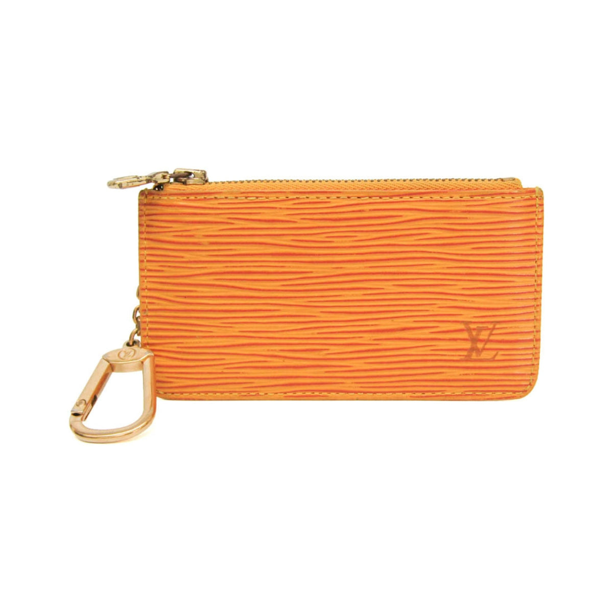 Louis Vuitton Pochette Clés Epi, Yellow, Leather, Wallet