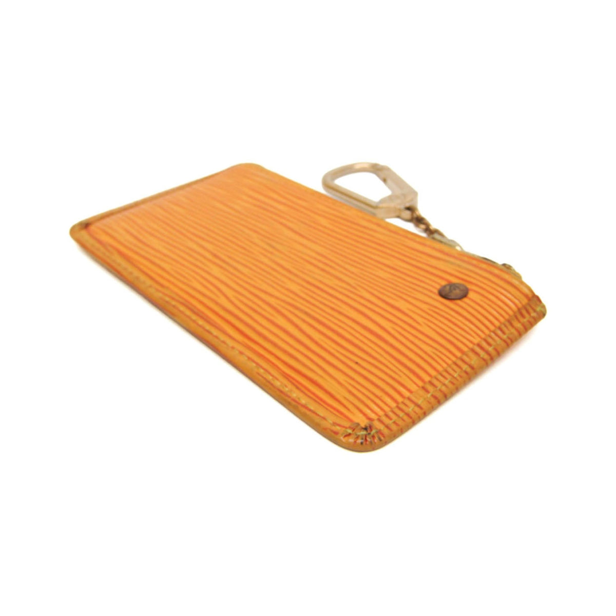 Louis Vuitton Pochette Clés Epi, Yellow, Leather, Wallet