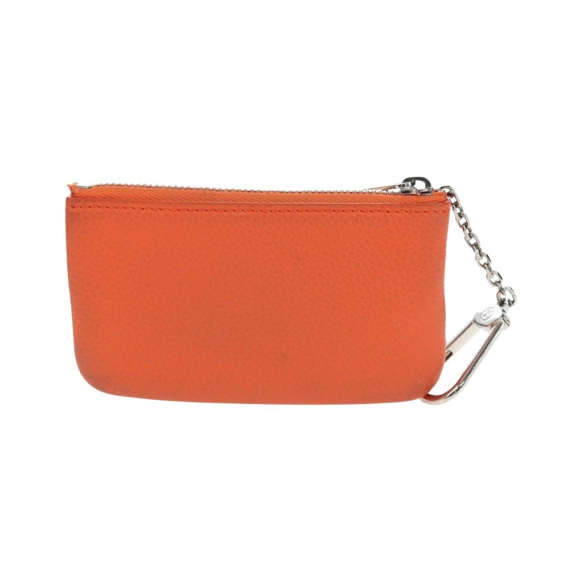 Louis Vuitton Pochette Clés Everyday LV leather, Orange, Leather, Wallet