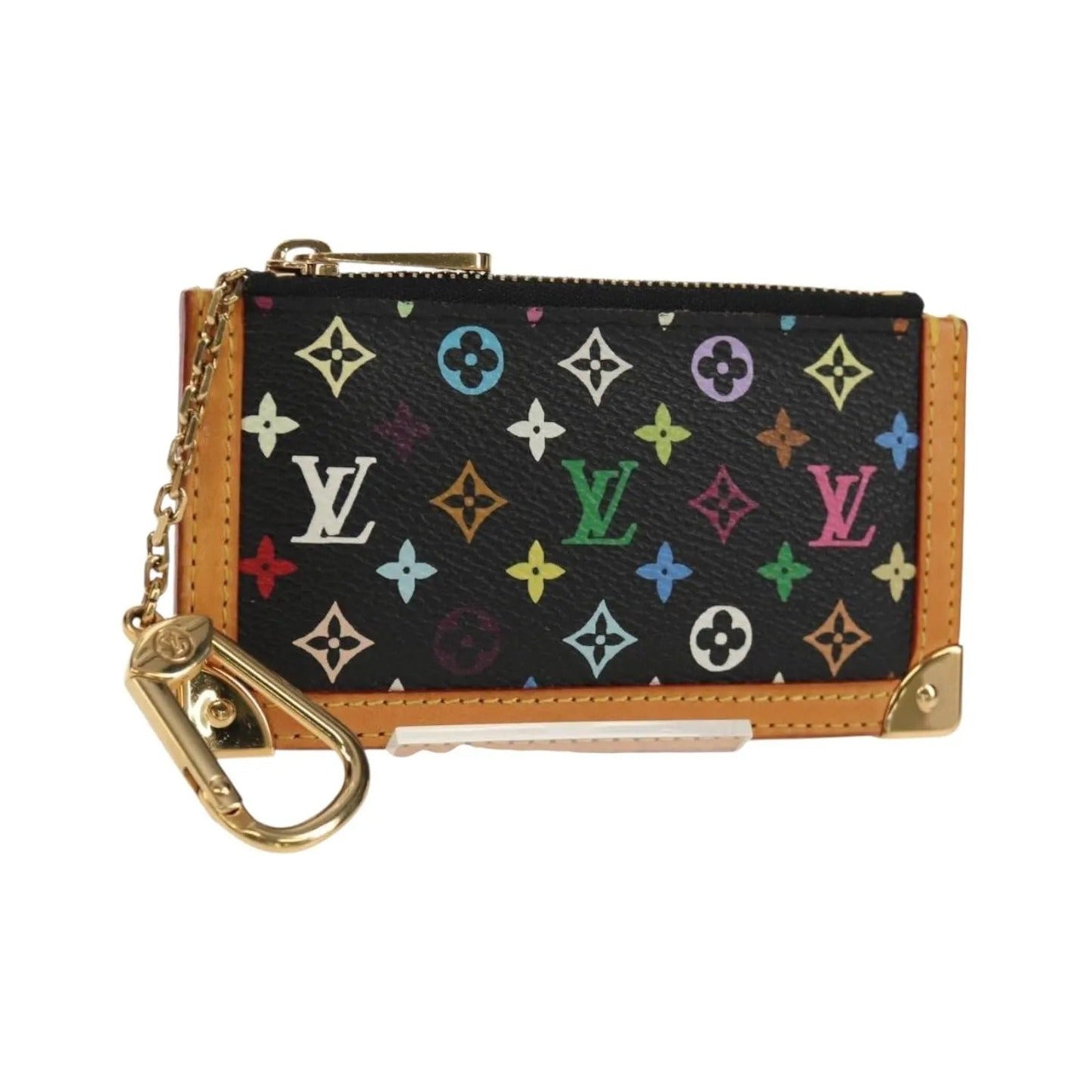 Louis Vuitton Pochette Clés Monogram Canvas, Black, Canvas, Wallet