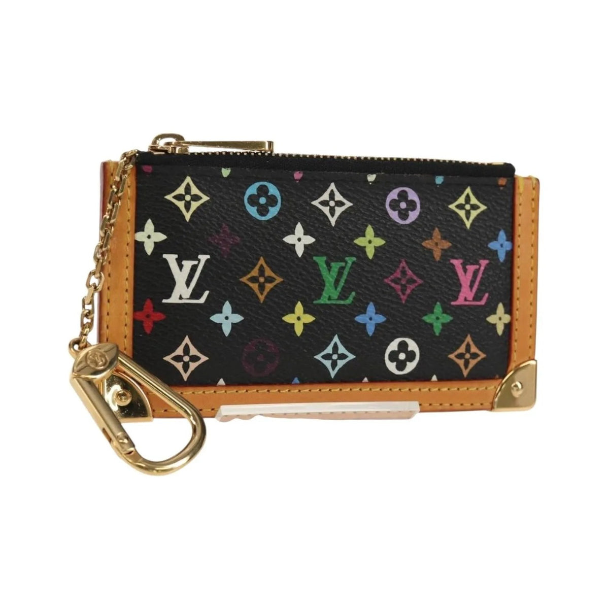 Louis Vuitton Pochette Clés Monogram Canvas, Black, Canvas, Wallet