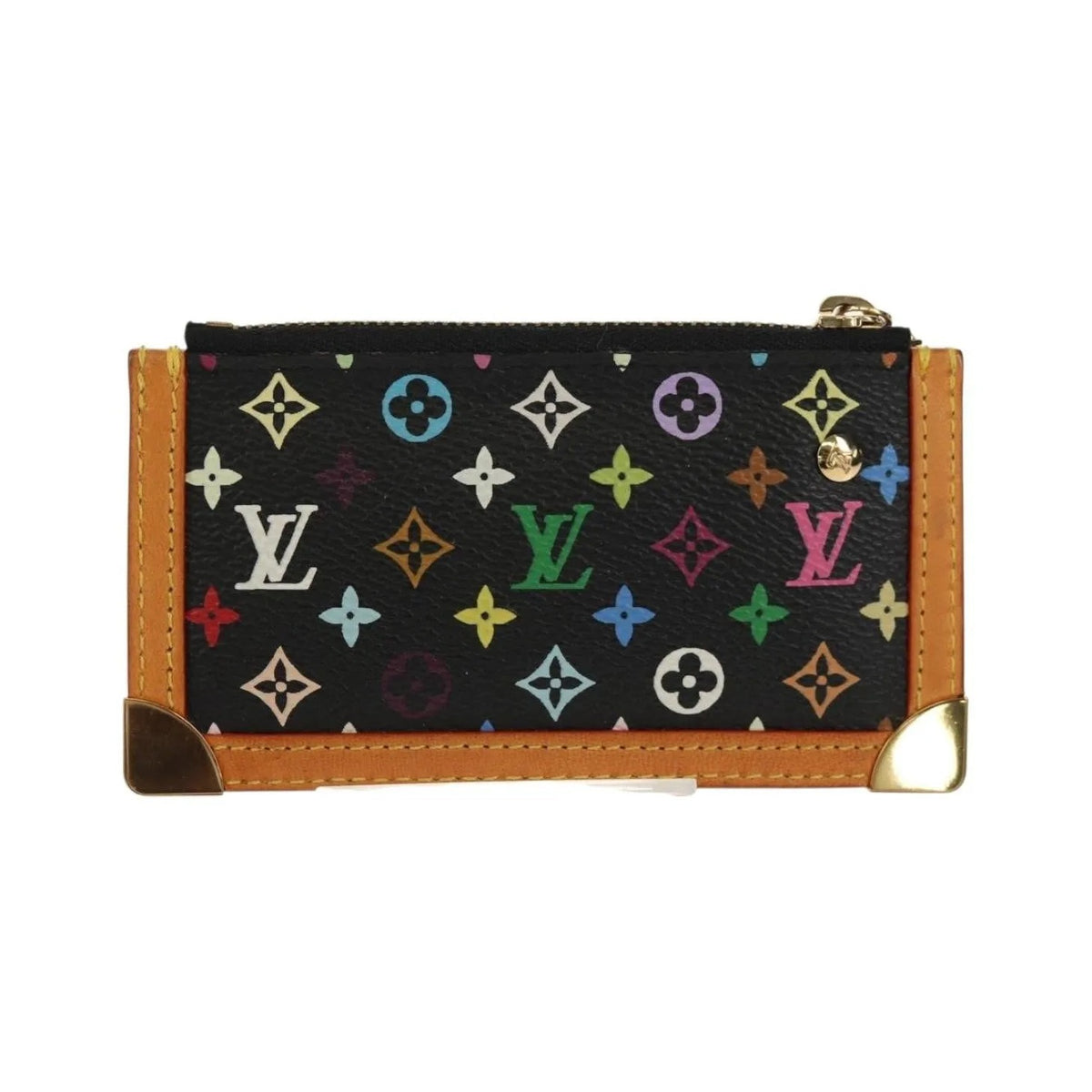 Louis Vuitton Pochette Clés Monogram Canvas, Black, Canvas, Wallet