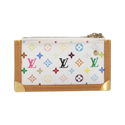 Louis Vuitton Pochette Clés Monogram Canvas, White, Canvas, Wallet