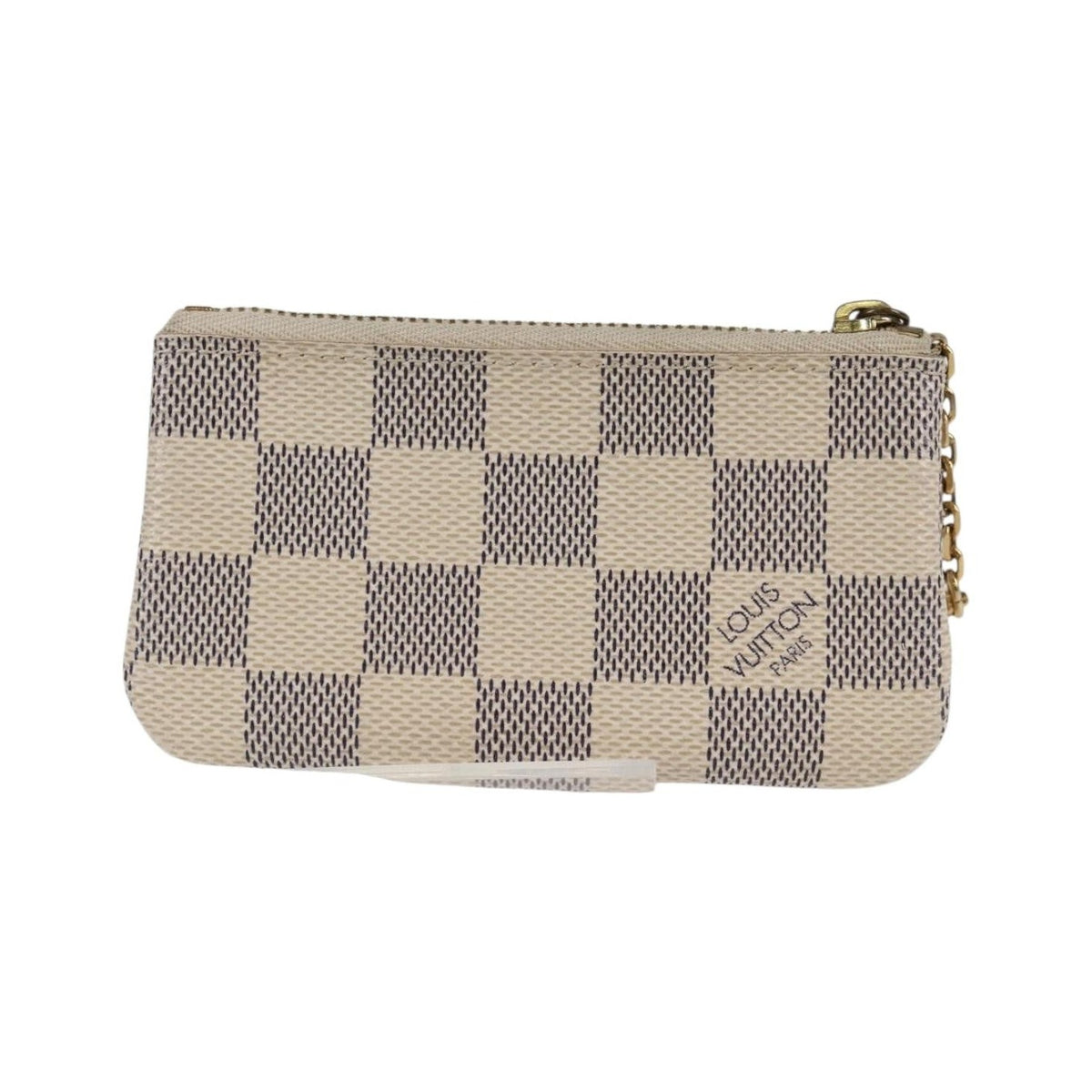 Louis Vuitton Pochette clés NM Canvas, White, Canvas, Wallet