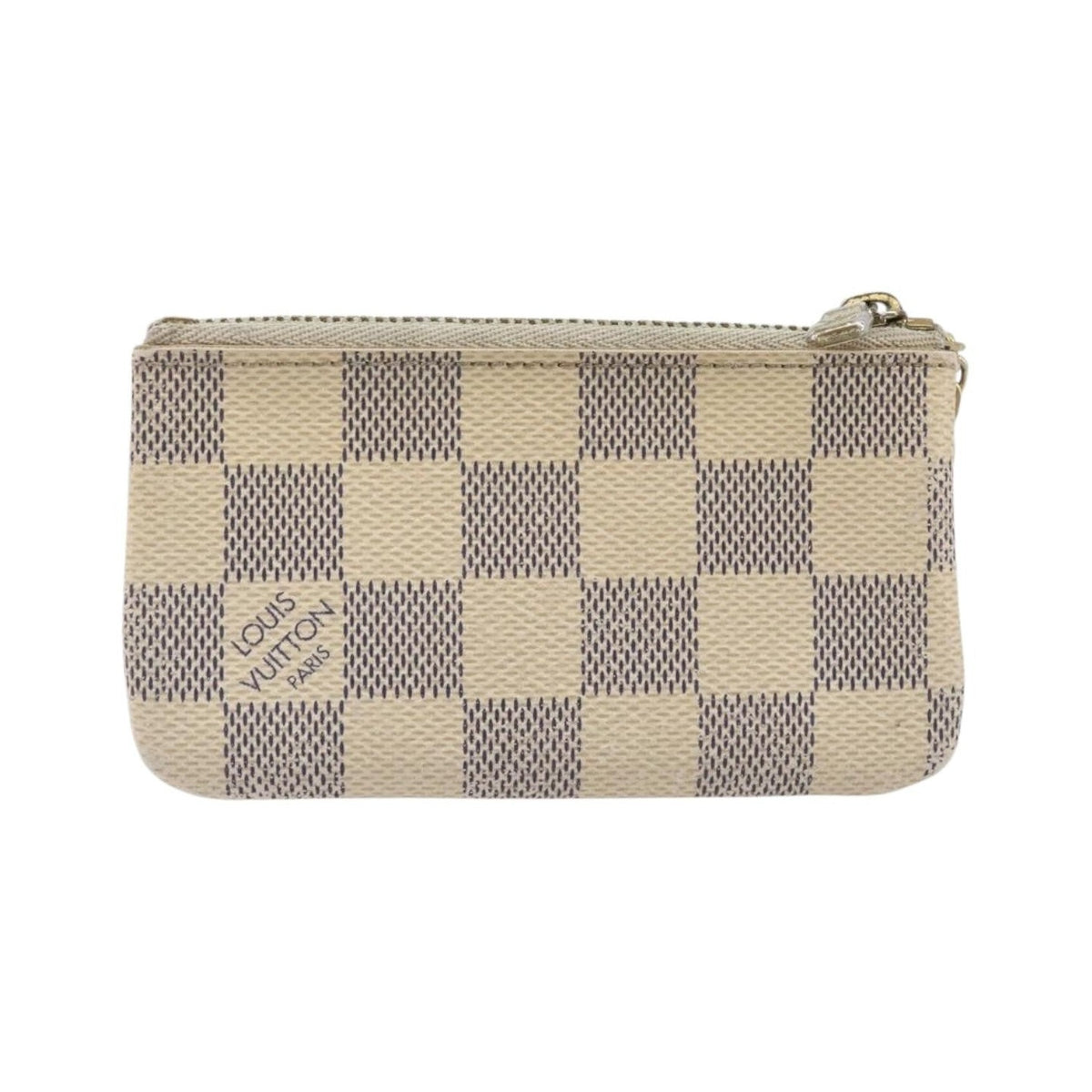 Louis Vuitton Pochette clés NM Damier Canvas, Beige, Canvas, Wallet