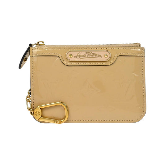 Louis Vuitton Pochette clés NM Monogram Vernis Patent Leather, Beige, Patent Leather, Wallet