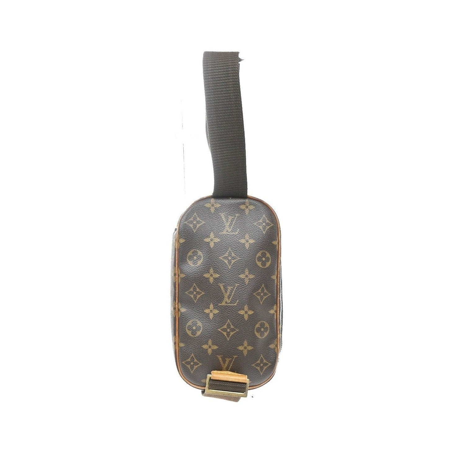 Louis Vuitton Pochette Gange Monogram Canvas, Brown, Canvas, Clutch