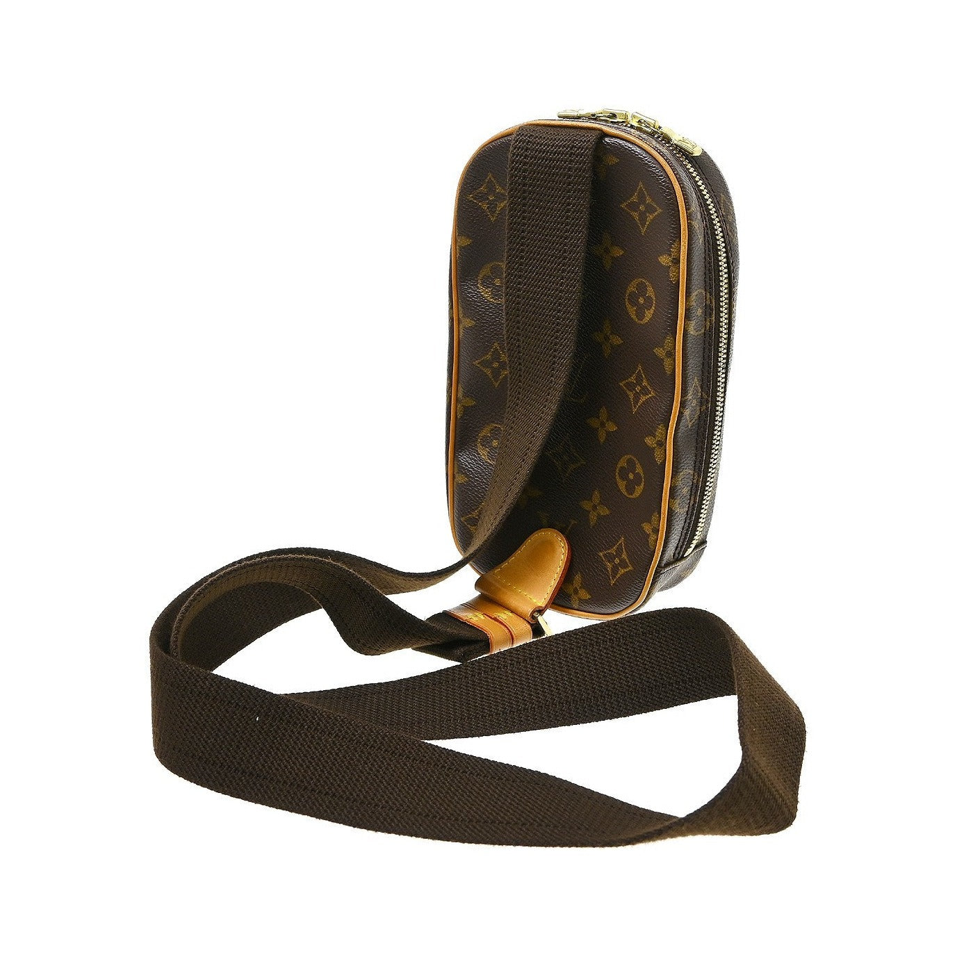 Louis Vuitton Pochette Gange Monogram Canvas, Brown, Canvas, Clutch