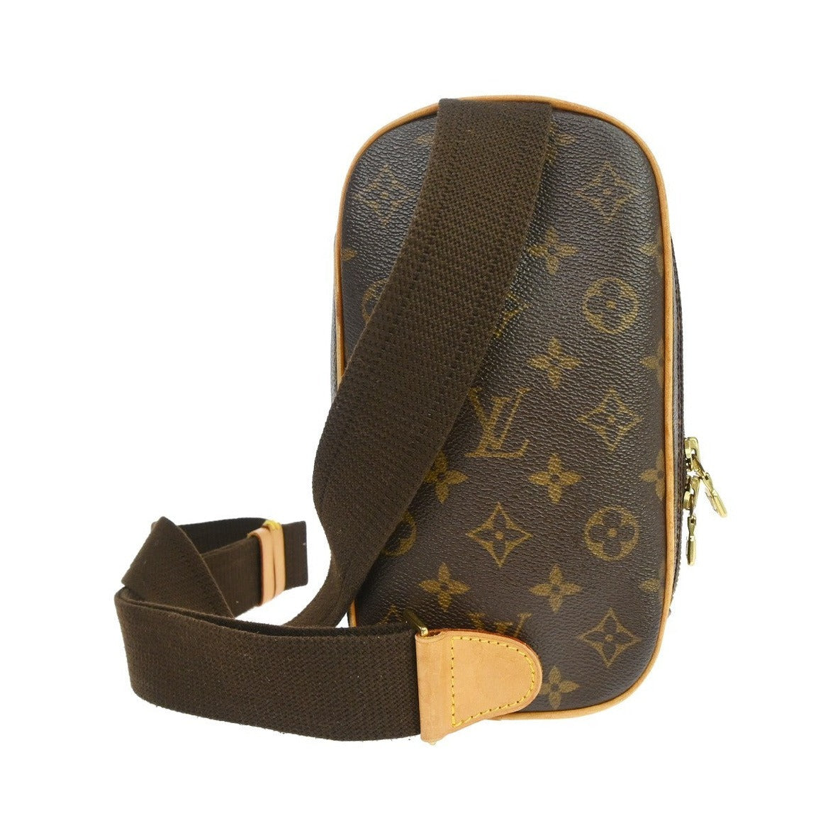 Louis Vuitton Pochette Gange Monogram Canvas, Brown, Canvas, Clutch