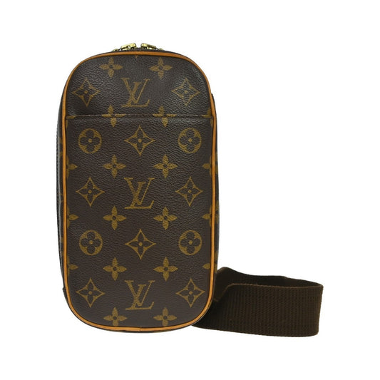 Louis Vuitton Pochette Gange Monogram Canvas, Brown, Canvas, Clutch