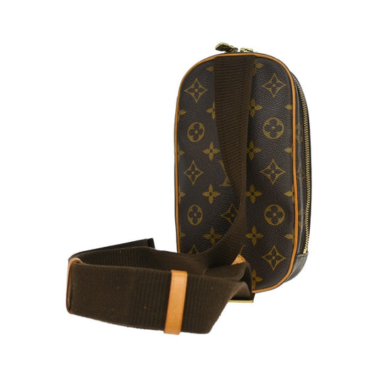 Louis Vuitton Pochette Gange Monogram Canvas, Brown, Canvas, Clutch