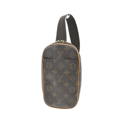 Louis Vuitton Pochette Gange Monogram Canvas, Brown, Canvas, Clutch