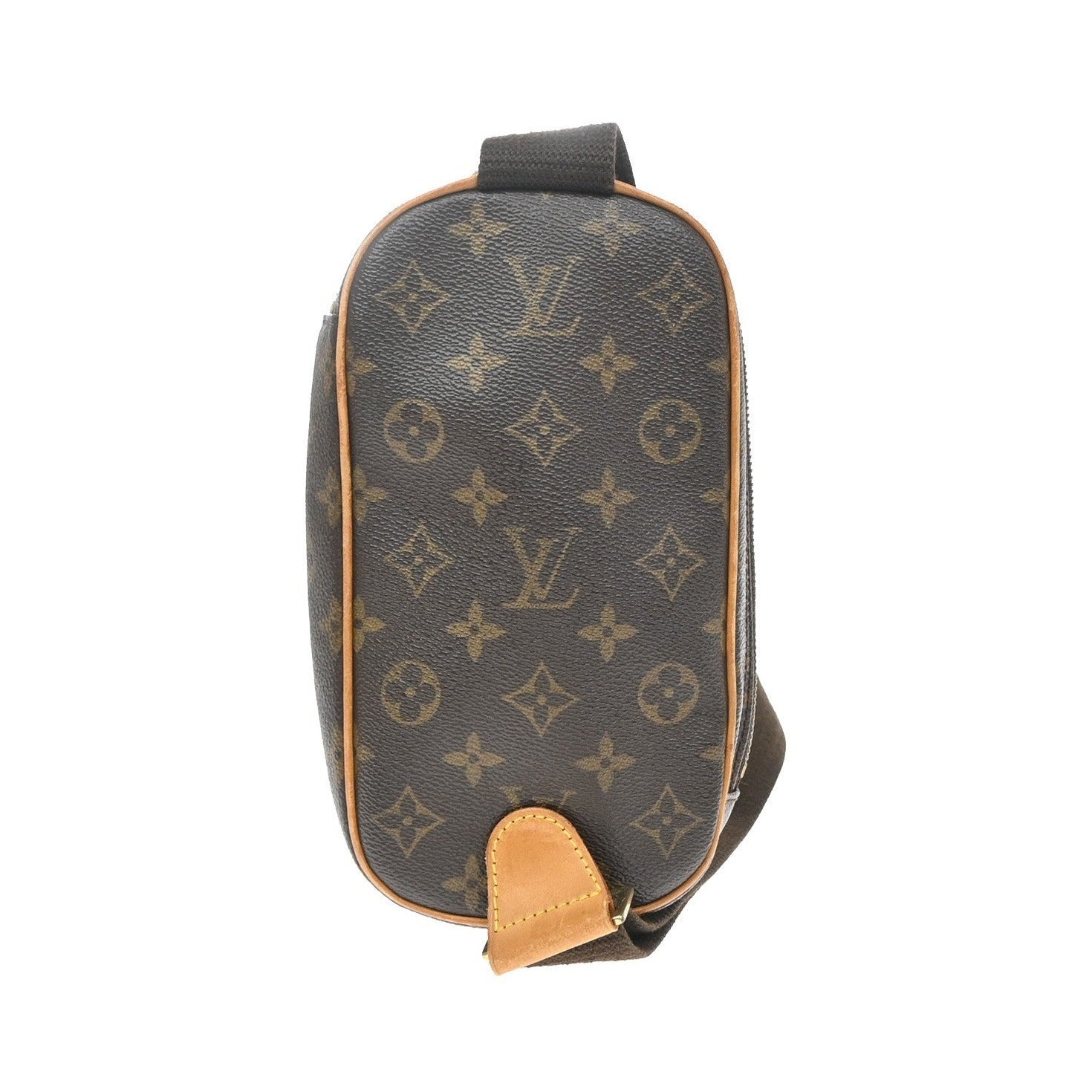 Louis Vuitton Pochette Gange Monogram Canvas, Brown, Canvas, Clutch