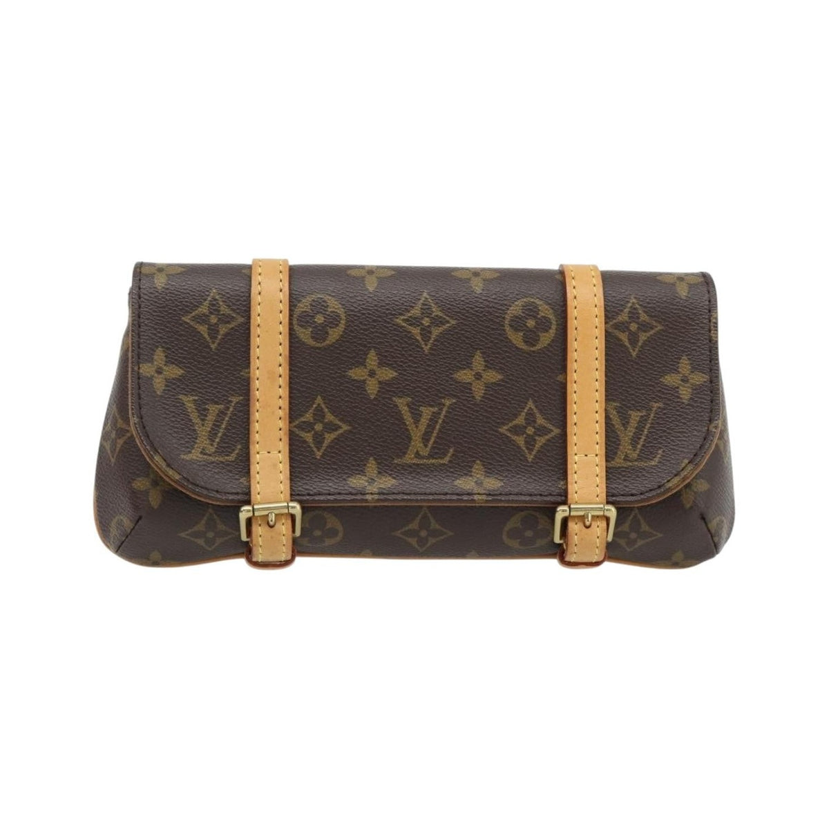 Louis Vuitton Pochette Marrell Monogram Canvas, Brown, Canvas, Clutch