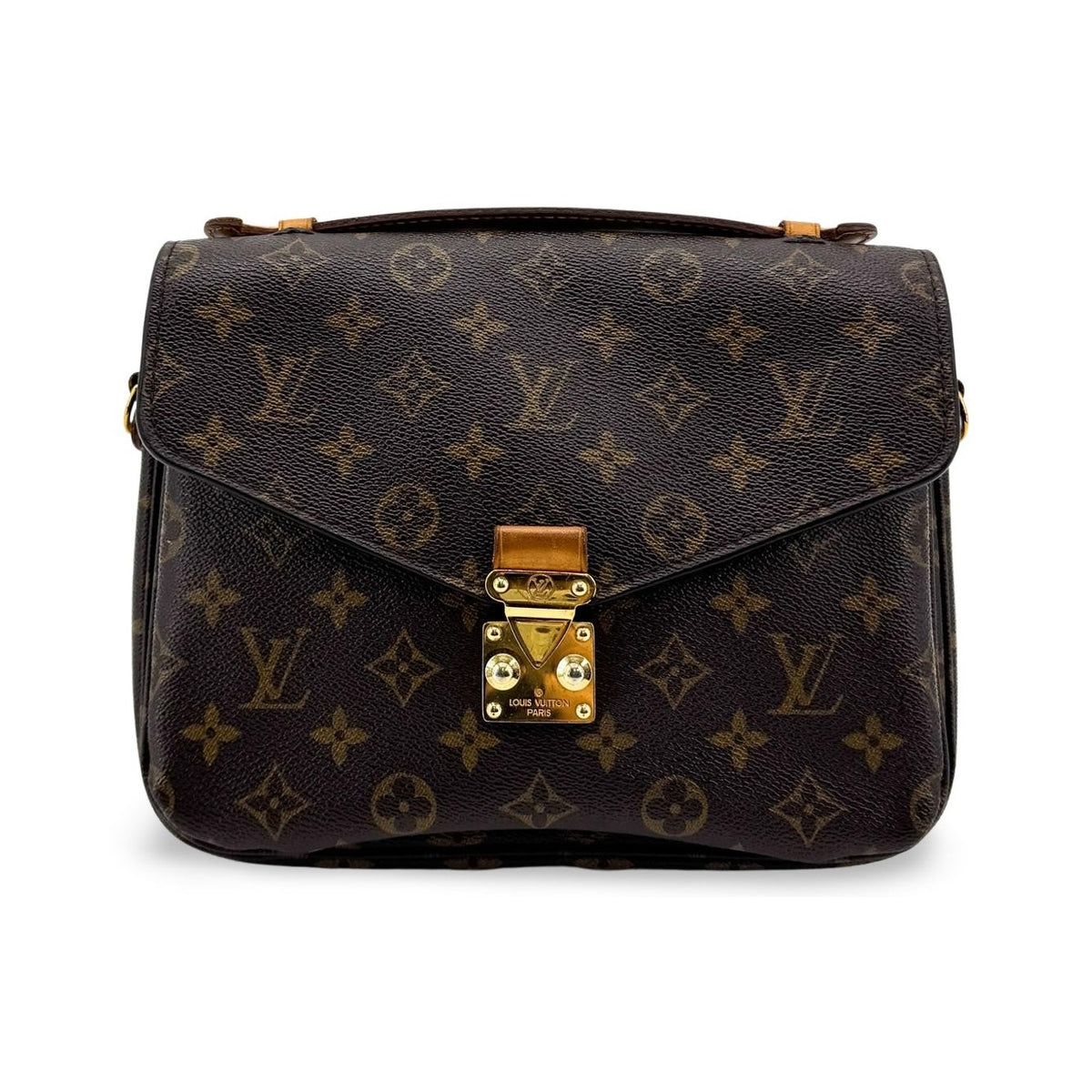 Louis Vuitton Pochette Metis Monogram Canvas, Brown, Canvas, Clutch