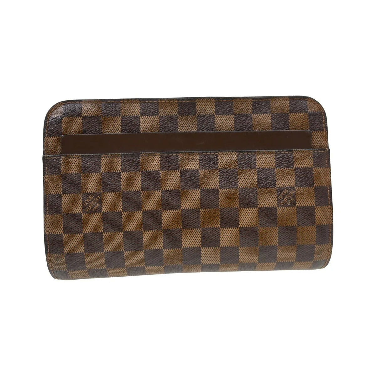 Louis Vuitton Pochette Saint Louis Damier, Brown, Canvas, Clutch