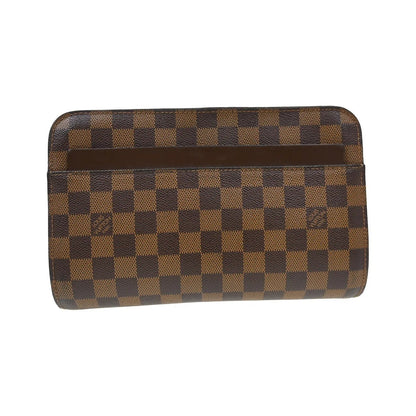 Louis Vuitton Pochette Saint Louis Damier, Brown, Canvas, Clutch