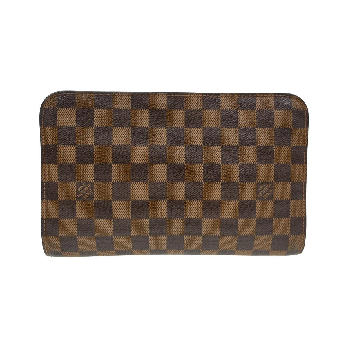 Louis Vuitton Pochette Saint Louis Damier, Brown, Canvas, Clutch