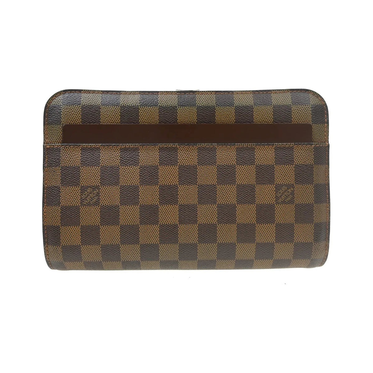 Louis Vuitton Pochette Saint Louis Damier, Brown, Canvas, Clutch