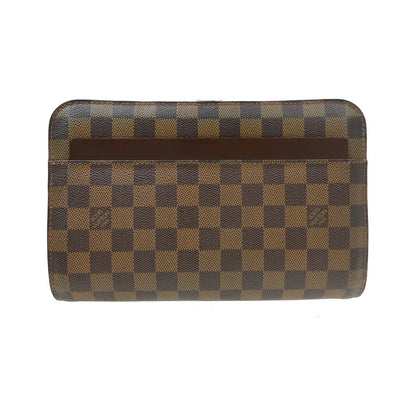 Louis Vuitton Pochette Saint Louis Damier, Brown, Canvas, Clutch