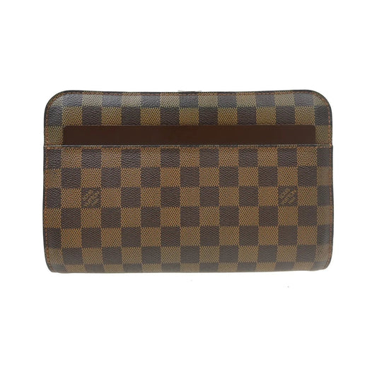 Louis Vuitton Pochette Saint Louis Damier, Brown, Canvas, Clutch