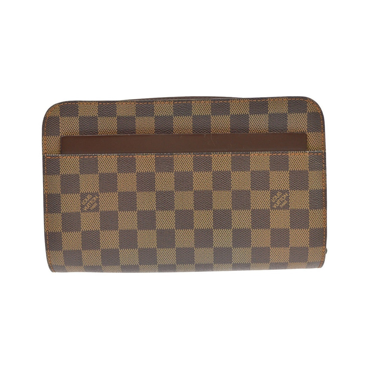 Louis Vuitton Pochette Saint Louis Damier, Brown, Canvas, Clutch